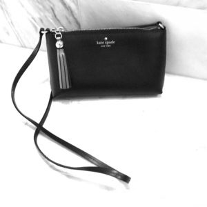 Kate Spade black leather crossbody